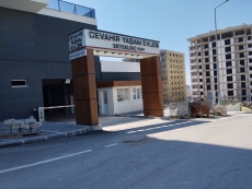 Otopark giri� totemi bek�i kul�besi kompozit giydirme